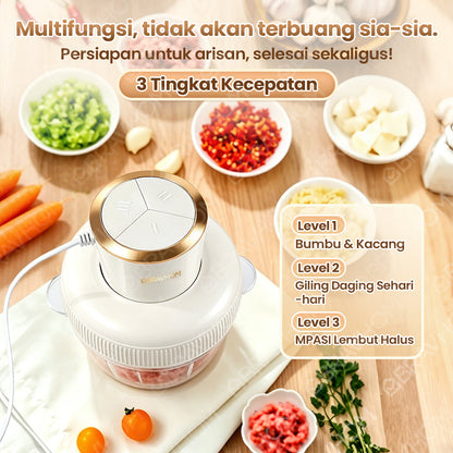 (COD)Bravhom Penggiling Makanan/Daging/Bumbu Multifungsi KapasitasBesar 2L+0.9L dari Bahan PC Food-Gradedengan Tiga Kecepatan dan Pisau Stainless Steel (COD)Bravhom Penggiling Makanan/Daging/Bumbu Multifungsi KapasitasBesar 2L+0.9L dari Bahan PC Food-Gradedengan Tiga Kecepatan dan Pisau Stainless Steel BravHom Official Store  Kadonio Smart Home