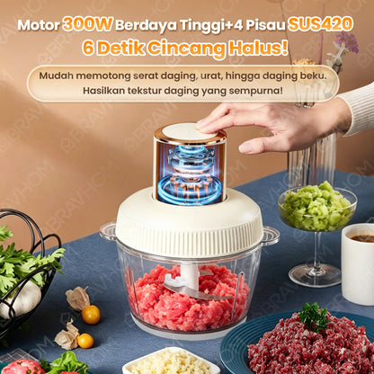 (COD)Bravhom Penggiling Makanan/Daging/Bumbu Multifungsi KapasitasBesar 2L+0.9L dari Bahan PC Food-Gradedengan Tiga Kecepatan dan Pisau Stainless Steel (COD)Bravhom Penggiling Makanan/Daging/Bumbu Multifungsi KapasitasBesar 2L+0.9L dari Bahan PC Food-Gradedengan Tiga Kecepatan dan Pisau Stainless Steel BravHom Official Store  Kadonio Smart Home