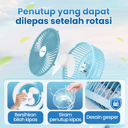 (COD)Bravhom Kipas Angin Portable Meja 2in1 Cahaya Sekitar Tidak Berisik 3 Kecepatan USB Cas kipas angin (COD)Bravhom Kipas Angin Portable Meja 2in1 Cahaya Sekitar Tidak Berisik 3 Kecepatan USB Cas kipas angin BravHom Fan Kadonio Smart Home
