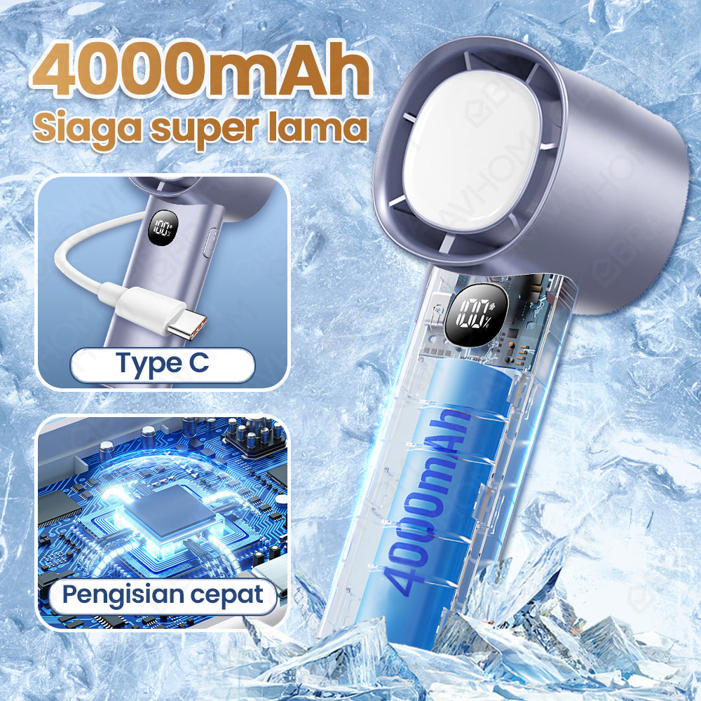 (COD)Bravhom Kipas Angin Turbo Portable LED Display 100 Gear 4000mAh Lampu Malam Dudukan kipas kerajaan (COD)Bravhom Kipas Angin Turbo Portable LED Display 100 Gear 4000mAh Lampu Malam Dudukan kipas kerajaan BravHom Fan Kadonio Smart Home