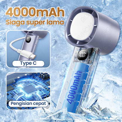 (COD)Bravhom Kipas Angin Turbo Portable LED Display 100 Gear 4000mAh Lampu Malam Dudukan kipas kerajaan (COD)Bravhom Kipas Angin Turbo Portable LED Display 100 Gear 4000mAh Lampu Malam Dudukan kipas kerajaan BravHom Fan Kadonio Smart Home