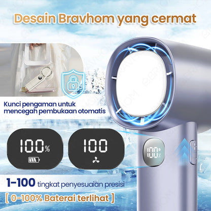 (COD)Bravhom Kipas Angin Turbo Portable LED Display 100 Gear 4000mAh Lampu Malam Dudukan kipas kerajaan (COD)Bravhom Kipas Angin Turbo Portable LED Display 100 Gear 4000mAh Lampu Malam Dudukan kipas kerajaan BravHom Fan Kadonio Smart Home