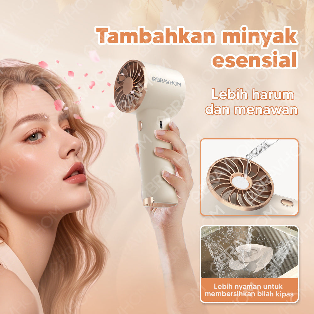 (COD)[U]Bravhom Kipas Angin Mini Portable 3IN1 Aromaterapi 3 Kecepatan Lampu Warna Warni Phone Holder FN16 (COD)[U]Bravhom Kipas Angin Mini Portable 3IN1 Aromaterapi 3 Kecepatan Lampu Warna Warni Phone Holder FN16 BravHom Official Store  Kadonio Smart Home