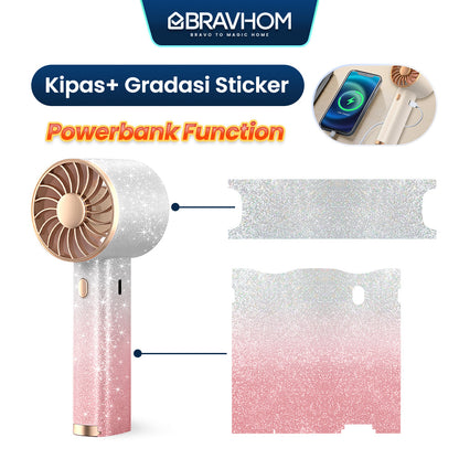 Bravhom Kipas Angin Mini Portable 3IN1 Aromaterapi 3 Kecepatan Lampu Warna Warni Phone Holder FN16 Bravhom Kipas Angin Mini Portable 3IN1 Aromaterapi 3 Kecepatan Lampu Warna Warni Phone Holder FN16 BravHom Fan Kadonio Smart Home