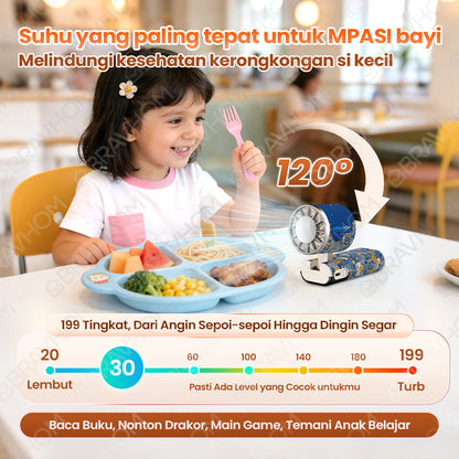 (COD)New Bravhom Kipas Angin Mini PortablePendingin Semikonduktor 7200mAh kapasitas besar 32000RPM Pengaturan Kecepatan 199 tingkat (COD)New Bravhom Kipas Angin Mini PortablePendingin Semikonduktor 7200mAh kapasitas besar 32000RPM Pengaturan Kecepatan 199 tingkat BravHom Fan Kadonio Smart Home