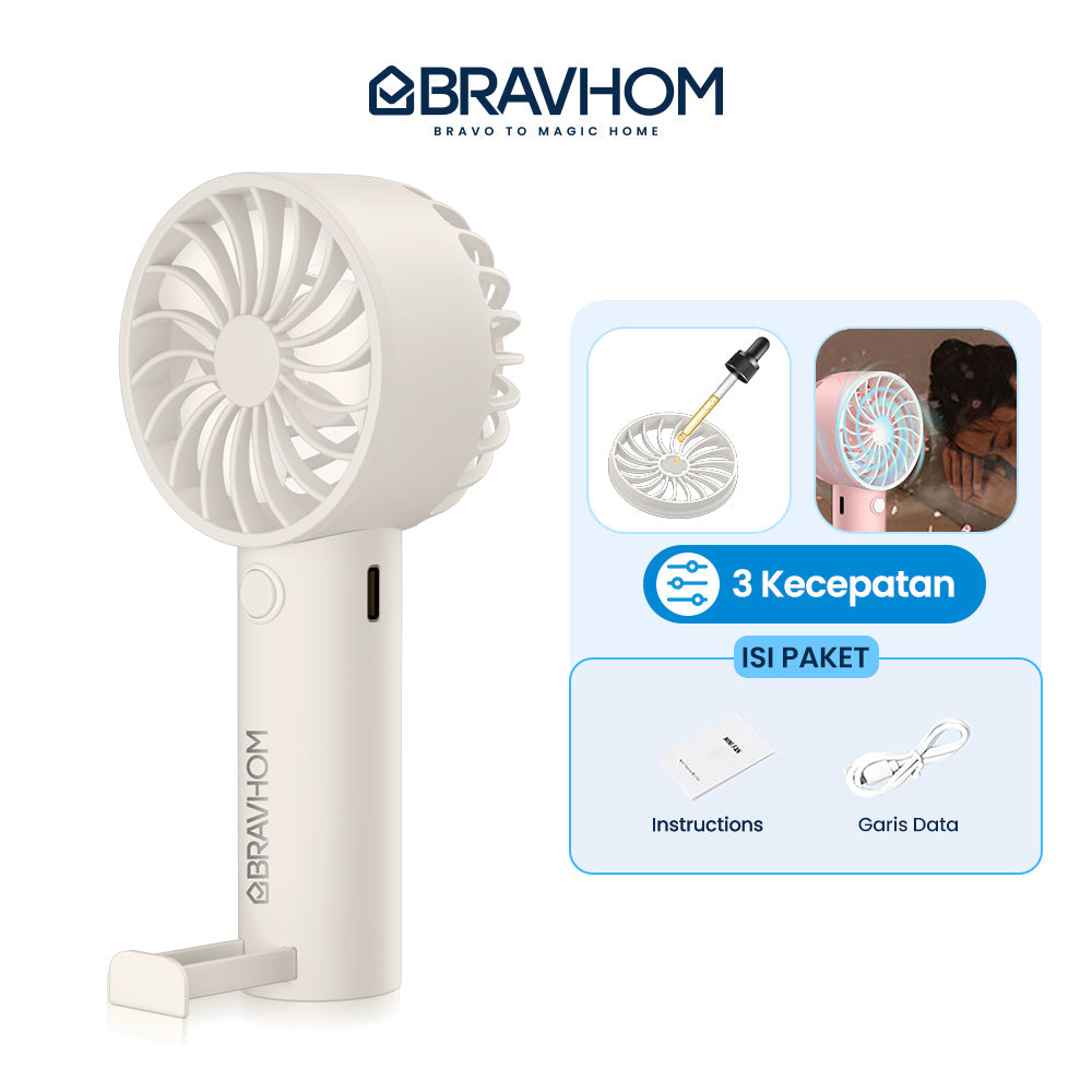 (COD)Bravhom 2IN1 Kipas Angin Mini PortableAromaterapi 3 Kecepatan Phone Holder (COD)Bravhom 2IN1 Kipas Angin Mini PortableAromaterapi 3 Kecepatan Phone Holder BravHom Fan Kadonio Smart Home