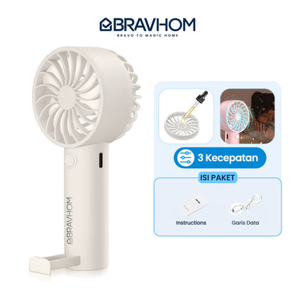 (COD)Bravhom 2IN1 Kipas Angin Mini PortableAromaterapi 3 Kecepatan Phone Holder (COD)Bravhom 2IN1 Kipas Angin Mini PortableAromaterapi 3 Kecepatan Phone Holder BravHom Fan Kadonio Smart Home
