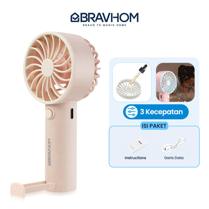 (COD)Bravhom 2IN1 Kipas Angin Mini PortableAromaterapi 3 Kecepatan Phone Holder (COD)Bravhom 2IN1 Kipas Angin Mini PortableAromaterapi 3 Kecepatan Phone Holder BravHom Fan Kadonio Smart Home