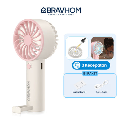 (COD)Bravhom 2IN1 Kipas Angin Mini PortableAromaterapi 3 Kecepatan Phone Holder (COD)Bravhom 2IN1 Kipas Angin Mini PortableAromaterapi 3 Kecepatan Phone Holder BravHom Fan Kadonio Smart Home