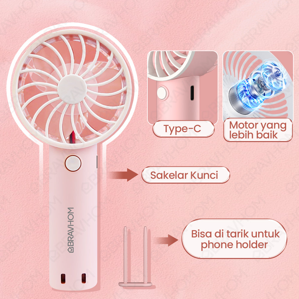 (COD)Bravhom 2IN1 Kipas Angin Mini PortableAromaterapi 3 Kecepatan Phone Holder (COD)Bravhom 2IN1 Kipas Angin Mini PortableAromaterapi 3 Kecepatan Phone Holder BravHom Fan Kadonio Smart Home