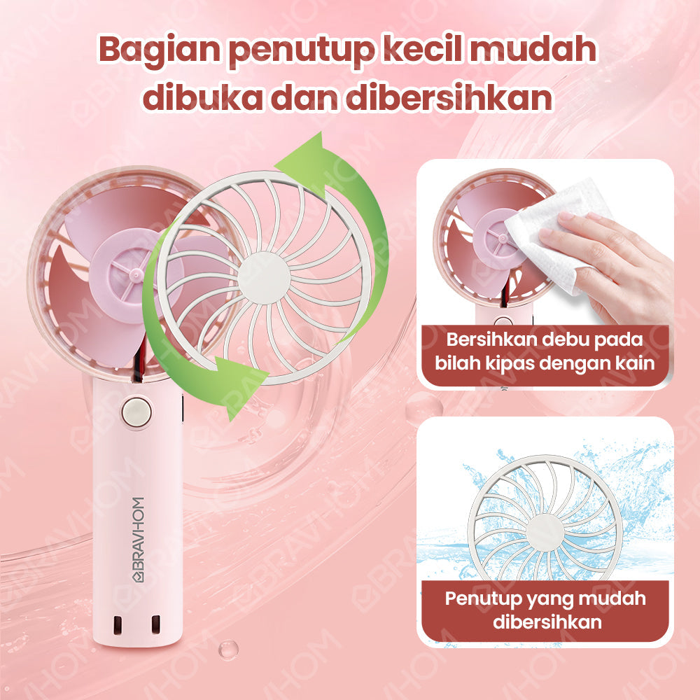 (COD)Bravhom 2IN1 Kipas Angin Mini PortableAromaterapi 3 Kecepatan Phone Holder (COD)Bravhom 2IN1 Kipas Angin Mini PortableAromaterapi 3 Kecepatan Phone Holder BravHom Fan Kadonio Smart Home