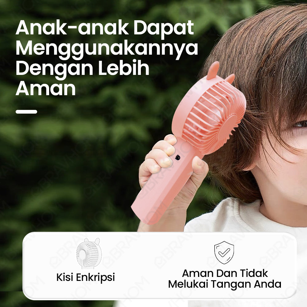(COD)Bravhom Kipas Angin Mini Portable Aromaterapi USB Cas Karakter Sebagai Dudukan (COD)Bravhom Kipas Angin Mini Portable Aromaterapi USB Cas Karakter Sebagai Dudukan BravHom Fan Kadonio Smart Home