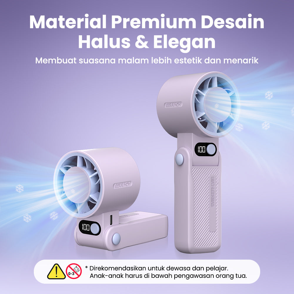 (COD)Bravhom Kipas Mini2-in-1High Speed dengan 5 Level Kecepatan, Lampu RGB & Smart LED Display (COD)Bravhom Kipas Mini2-in-1High Speed dengan 5 Level Kecepatan, Lampu RGB & Smart LED Display BravHom Fan Kadonio Smart Home