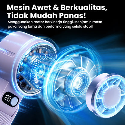 (COD)Bravhom Kipas Mini2-in-1High Speed dengan 5 Level Kecepatan, Lampu RGB & Smart LED Display (COD)Bravhom Kipas Mini2-in-1High Speed dengan 5 Level Kecepatan, Lampu RGB & Smart LED Display BravHom Fan Kadonio Smart Home