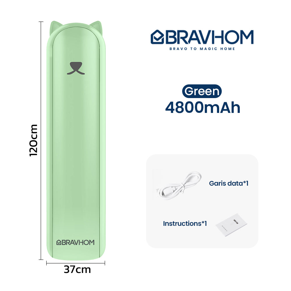 BravHom Power Bank Spray Fan BL-FN34 BravHom Power Bank Spray Fan BL-FN34 BravHom  Kadonio Smart Home