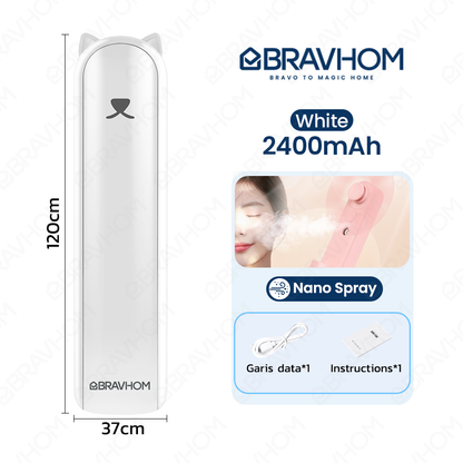 (COD)Bravhom Kipas angin Portable Lipat Nano Spray Dipakai Sebagai powerbank USB Cas 4800mAh mini Fan powerbank mini kipas (COD)Bravhom Kipas angin Portable Lipat Nano Spray Dipakai Sebagai powerbank USB Cas 4800mAh mini Fan powerbank mini kipas BravHom Fan Kadonio Smart Home