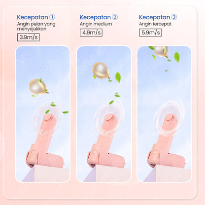(COD)Bravhom Kipas angin Portable Lipat Nano Spray Dipakai Sebagai powerbank USB Cas 4800mAh mini Fan powerbank mini kipas (COD)Bravhom Kipas angin Portable Lipat Nano Spray Dipakai Sebagai powerbank USB Cas 4800mAh mini Fan powerbank mini kipas BravHom Fan Kadonio Smart Home