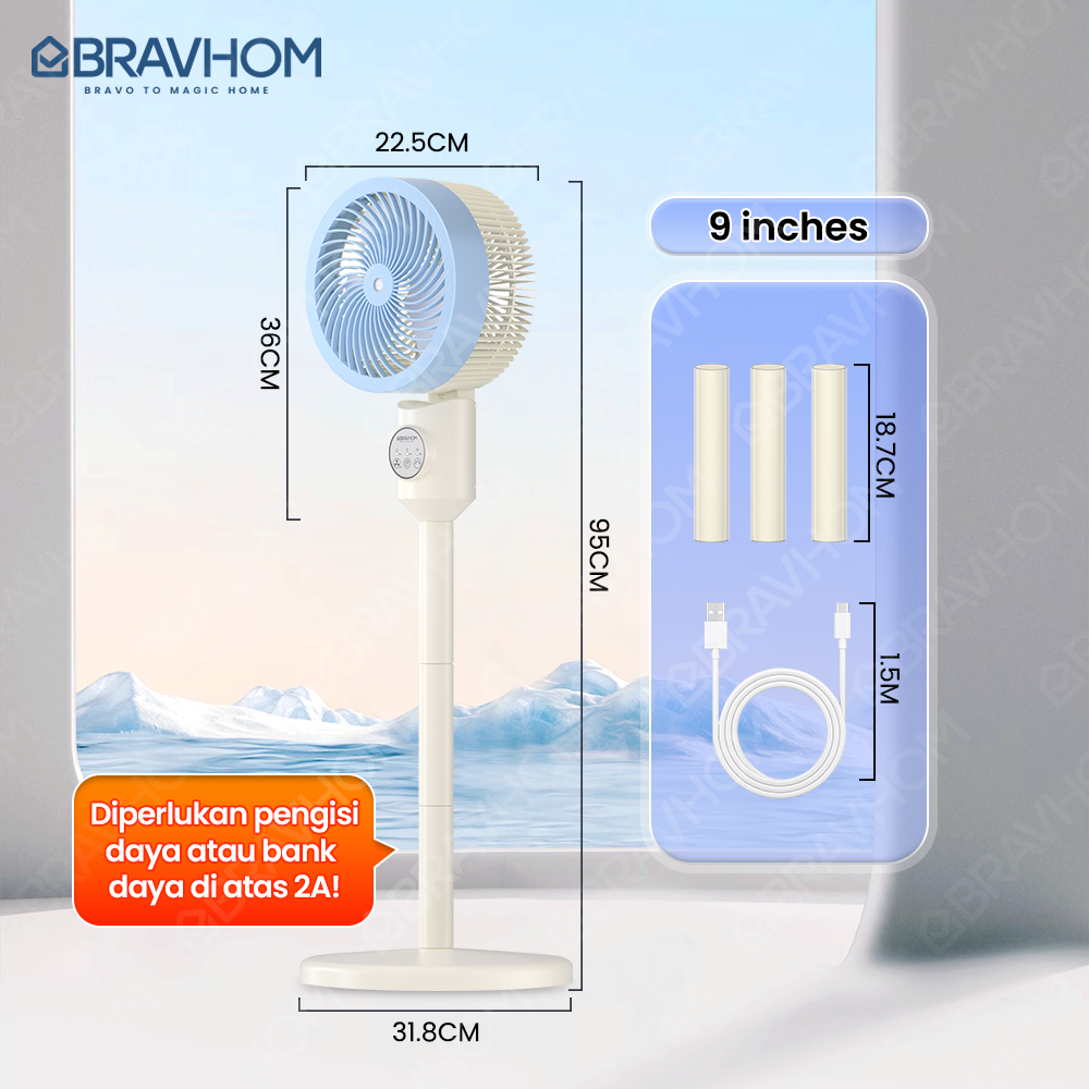 (COD)Bravhom Kipas Angin Berdiri 3IN1 Dinding Aromaterapi Waktu 3-8 Jam Kipas Angin (COD)Bravhom Kipas Angin Berdiri 3IN1 Dinding Aromaterapi Waktu 3-8 Jam Kipas Angin BravHom Official Store  Kadonio Smart Home