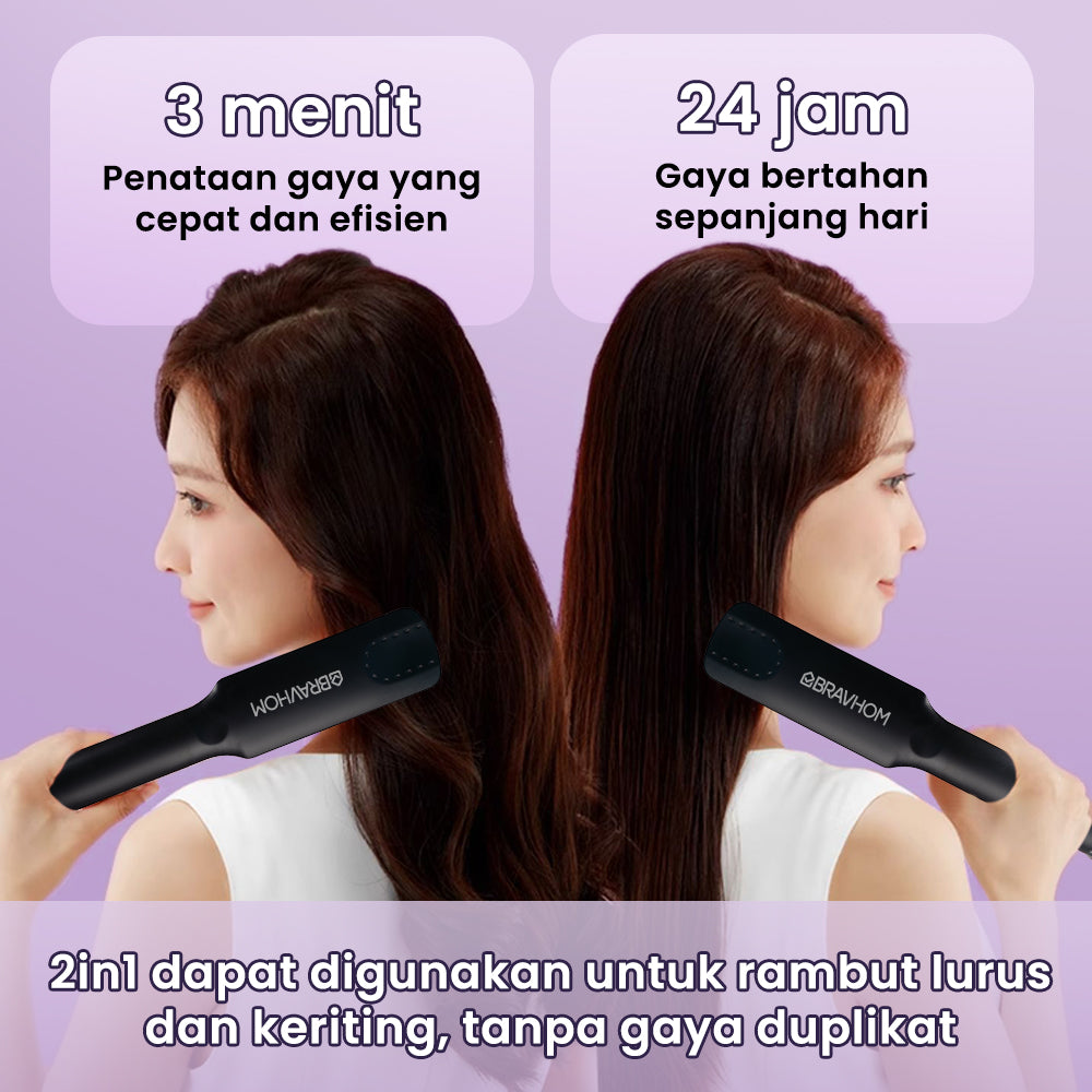 (COD)Bravhom Catokan Rambut 2in Untuk Rambut Lurus Dan Keriting Belat MelebarPenyesuaian Suhu Empat Kecepatan Perawatan Rambut lon Negatif Meluruskan Kering Sisir Pria Curly Elektrik (COD)Bravhom Catokan Rambut 2in Untuk Rambut Lurus Dan Keriting Belat MelebarPenyesuaian Suhu Empat Kecepatan Perawatan Rambut lon Negatif Meluruskan Kering Sisir Pria Curly Elektrik BravHom  Kadonio Smart Home