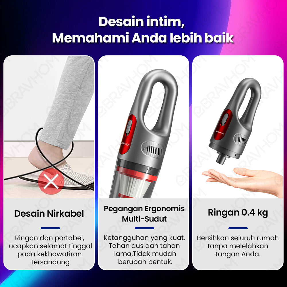 BravHom Vacuum Cleaner BL-VC97 Plus BravHom Vacuum Cleaner BL-VC97 Plus BravHom  Kadonio Smart Home