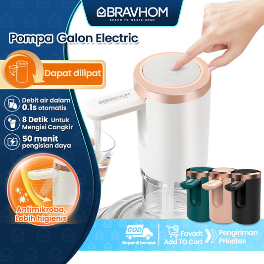 (COD)Bravhom Pompa Galon Electric DapatDilipat USB Dispenser Portable Galon AirElektrik (COD)Bravhom Pompa Galon Electric DapatDilipat USB Dispenser Portable Galon AirElektrik BravHom  Kadonio Smart Home