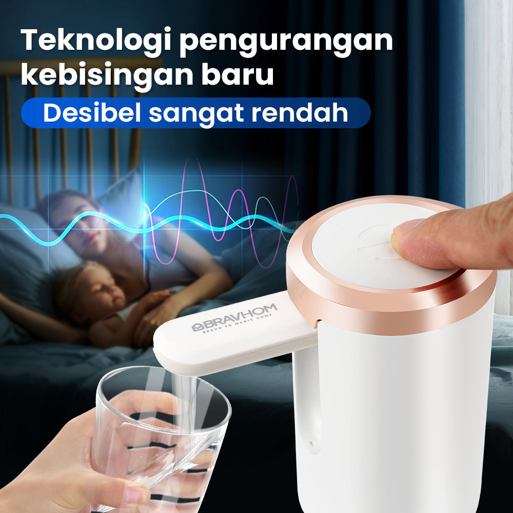 (COD)Bravhom Pompa Galon Electric DapatDilipat USB Dispenser Portable Galon AirElektrik (COD)Bravhom Pompa Galon Electric DapatDilipat USB Dispenser Portable Galon AirElektrik BravHom  Kadonio Smart Home