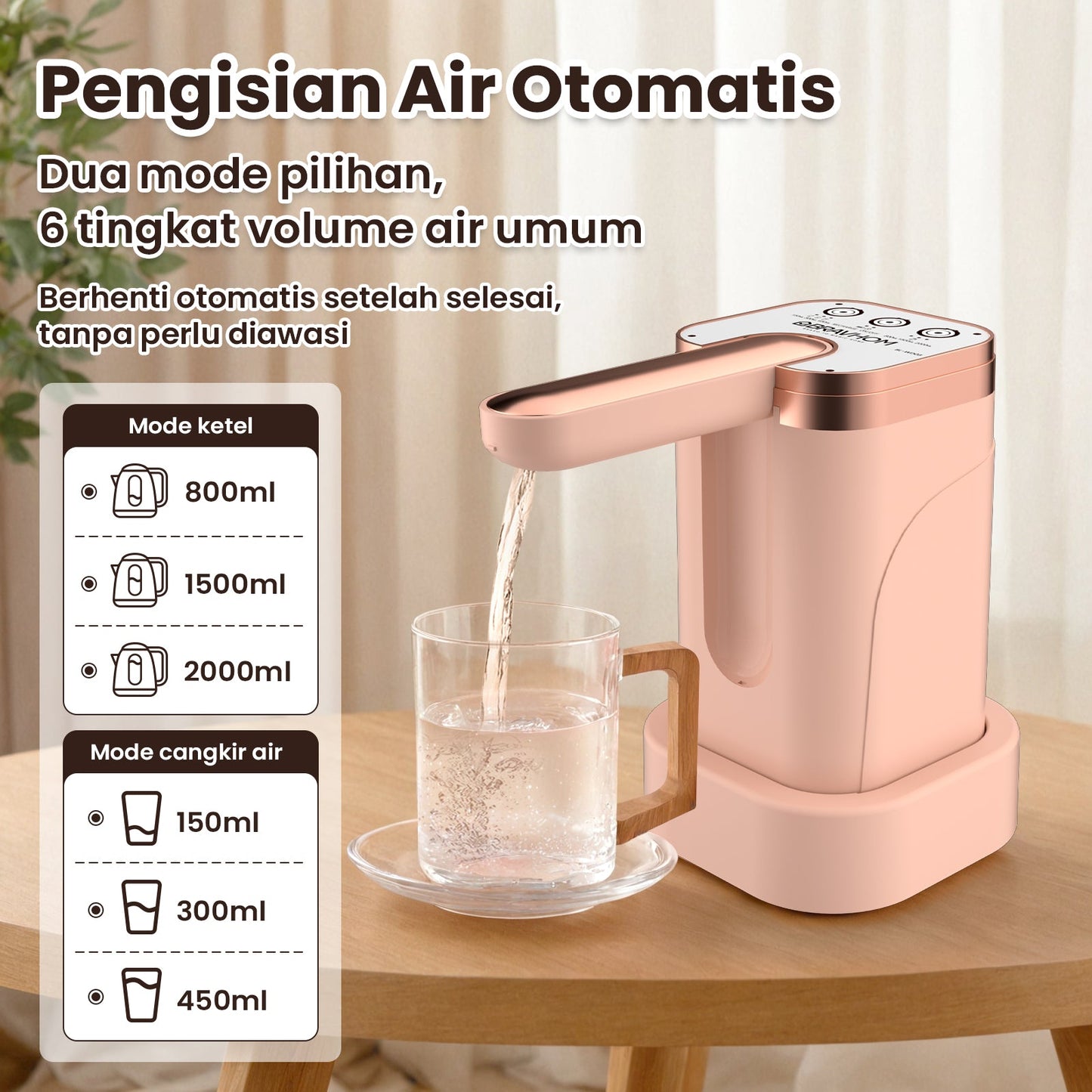 (COD)Bravhom Pompa Air Galon ElektrikOtomatis 2in1 Dapat Dilipat Dispenser Air Galon (COD)Bravhom Pompa Air Galon ElektrikOtomatis 2in1 Dapat Dilipat Dispenser Air Galon BravHom  Kadonio Smart Home