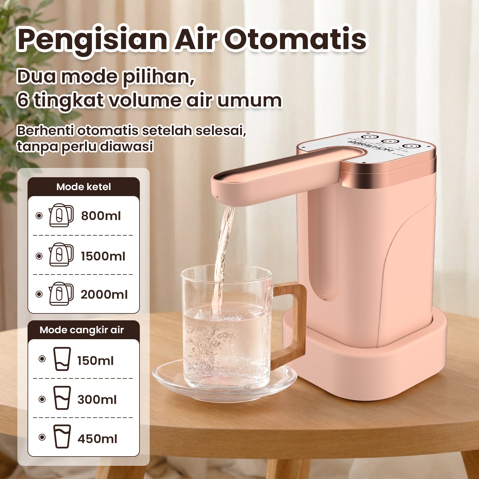(COD)Bravhom Pompa Air Galon ElektrikOtomatis 2in1 Dapat Dilipat Dispenser Air Galon (COD)Bravhom Pompa Air Galon ElektrikOtomatis 2in1 Dapat Dilipat Dispenser Air Galon BravHom  Kadonio Smart Home