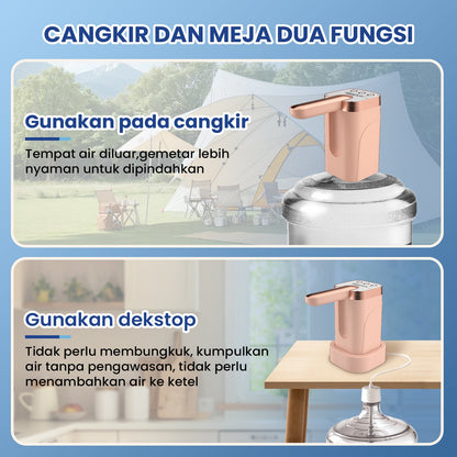 (COD)Bravhom Pompa Air Galon ElektrikOtomatis 2in1 Dapat Dilipat Dispenser Air Galon (COD)Bravhom Pompa Air Galon ElektrikOtomatis 2in1 Dapat Dilipat Dispenser Air Galon BravHom  Kadonio Smart Home