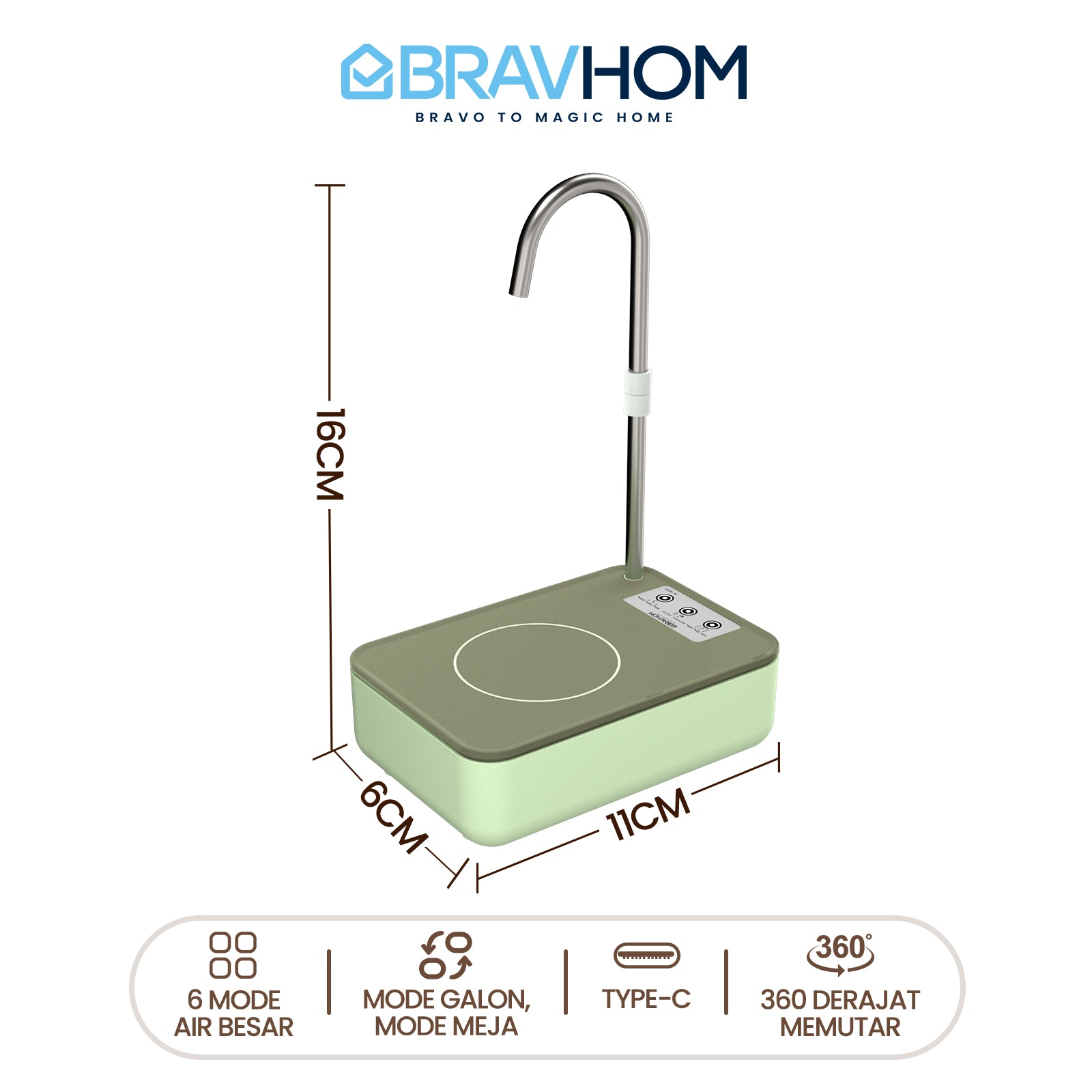 (COD)Bravhom 2in1 Pompa Air Ketel dan Mejadua Fungsi Dispenser Portable Galon AirElektrik (COD)Bravhom 2in1 Pompa Air Ketel dan Mejadua Fungsi Dispenser Portable Galon AirElektrik BravHom Official Store  Kadonio Smart Home