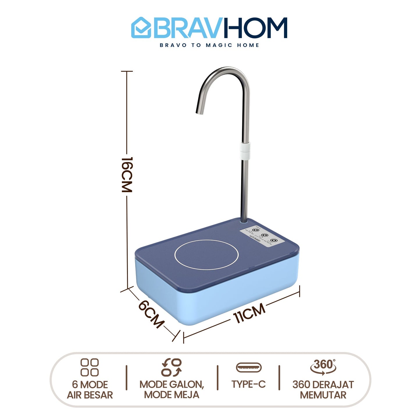(COD)Bravhom 2in1 Pompa Air Ketel dan Mejadua Fungsi Dispenser Portable Galon AirElektrik (COD)Bravhom 2in1 Pompa Air Ketel dan Mejadua Fungsi Dispenser Portable Galon AirElektrik BravHom Official Store  Kadonio Smart Home