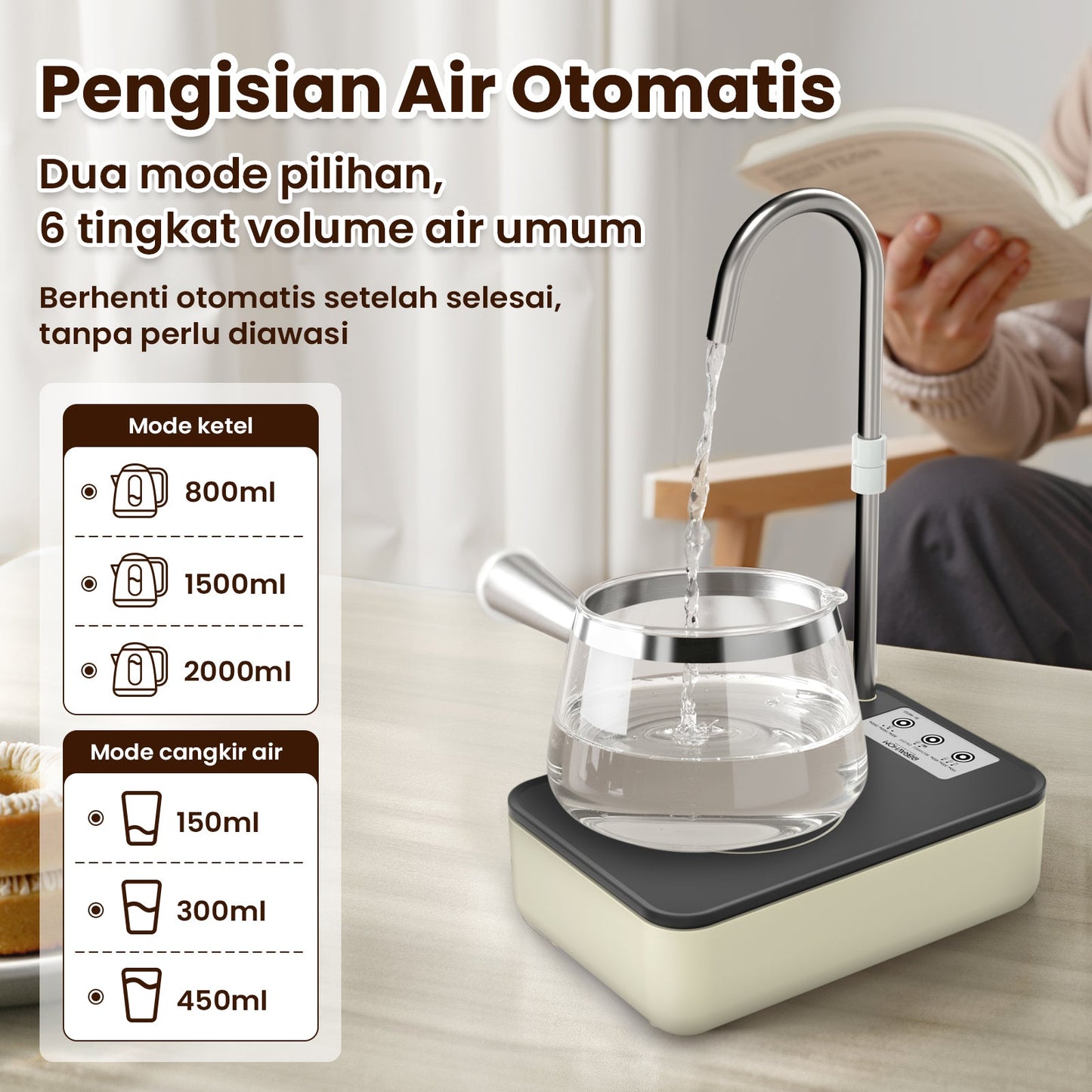 (COD)Bravhom 2in1 Pompa Air Ketel dan Mejadua Fungsi Dispenser Portable Galon AirElektrik (COD)Bravhom 2in1 Pompa Air Ketel dan Mejadua Fungsi Dispenser Portable Galon AirElektrik BravHom Official Store  Kadonio Smart Home