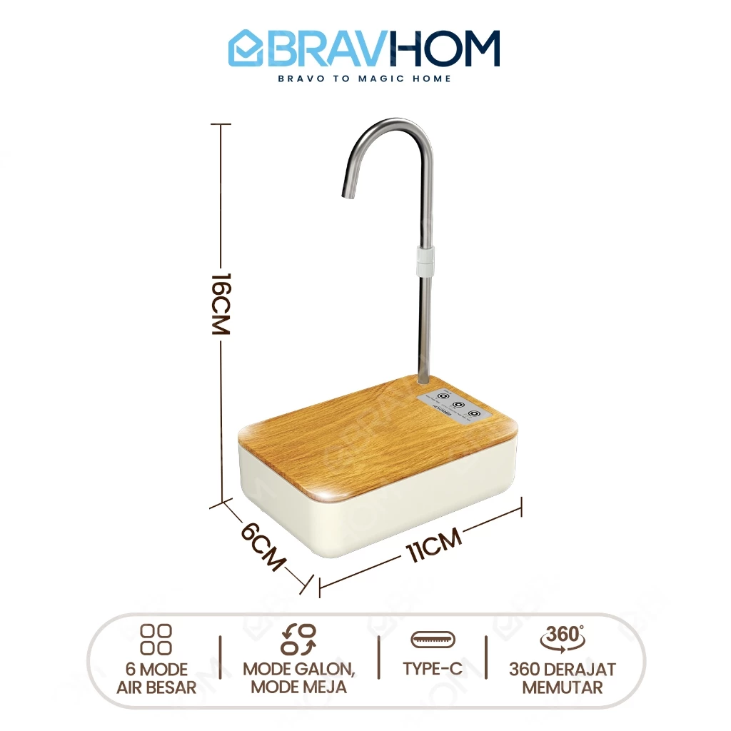 (COD)Bravhom 2in1 Pompa Air Ketel dan Mejadua Fungsi Dispenser Portable Galon AirElektrik (COD)Bravhom 2in1 Pompa Air Ketel dan Mejadua Fungsi Dispenser Portable Galon AirElektrik BravHom Official Store  Kadonio Smart Home