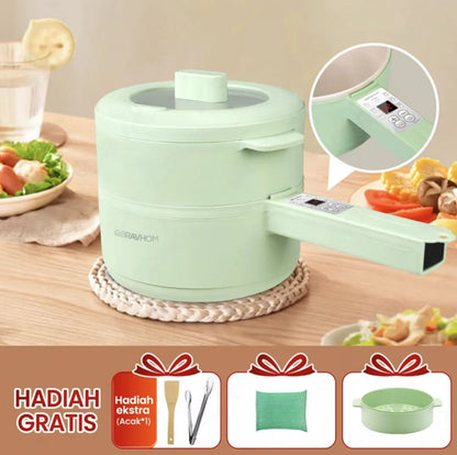 (COD)Bravhom Panci Listrik Multifungsi 1.8L Waktu Janji Temu Penyesuaian Api Anti Lengket Liner Nano Porselen Putih Perlindungan Terlalu Panas Anti Gores Pelestarian Panas wajan elektrik pancilistrik 2liter electric pot (COD)Bravhom Panci Listrik Multifungsi 1.8L Waktu Janji Temu Penyesuaian Api Anti Lengket Liner Nano Porselen Putih Perlindungan Terlalu Panas Anti Gores Pelestarian Panas wajan elektrik pancilistrik 2liter electric pot BravHom Kitchen Appliances Kadonio Smart Home